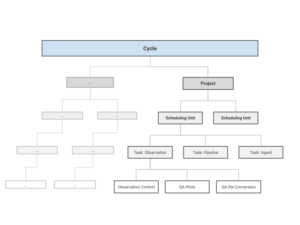 Small graphic showing the hierarchy of the TMSS units